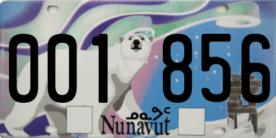 NU license plate 001856