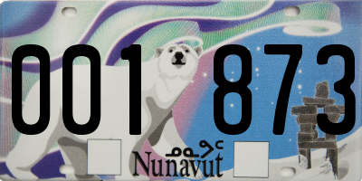 NU license plate 001873