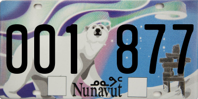 NU license plate 001877