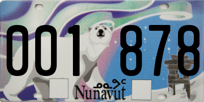 NU license plate 001878