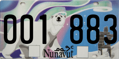 NU license plate 001883