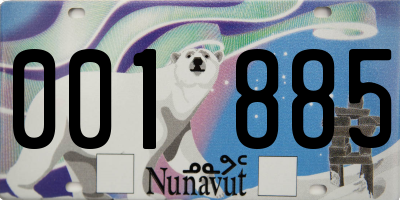 NU license plate 001885