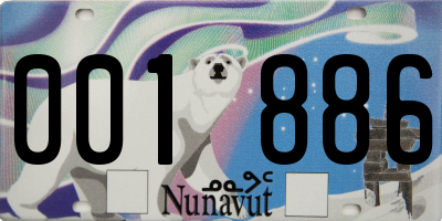 NU license plate 001886