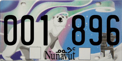 NU license plate 001896