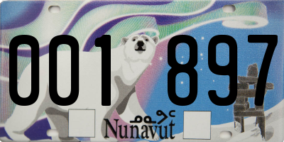 NU license plate 001897