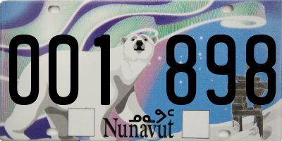 NU license plate 001898