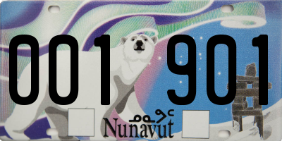 NU license plate 001901