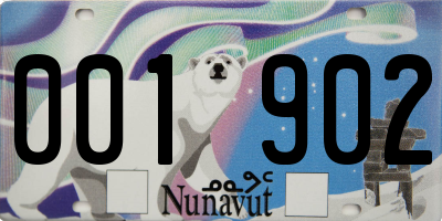 NU license plate 001902