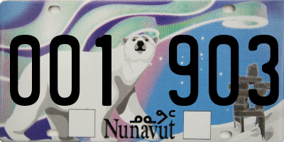 NU license plate 001903