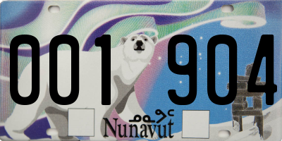 NU license plate 001904