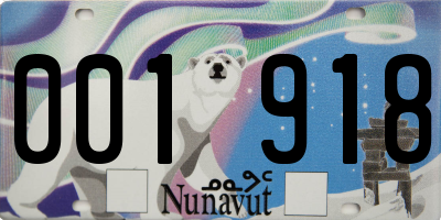 NU license plate 001918