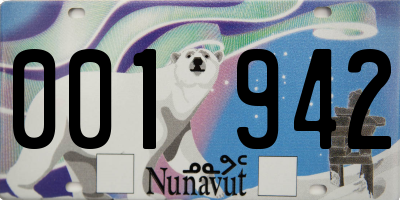 NU license plate 001942