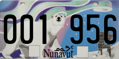 NU license plate 001956