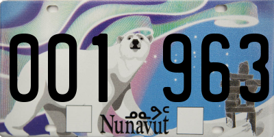 NU license plate 001963