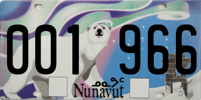 NU license plate 001966