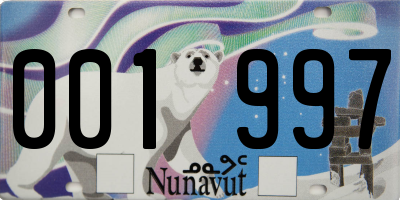 NU license plate 001997