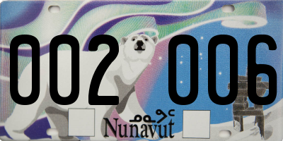 NU license plate 002006