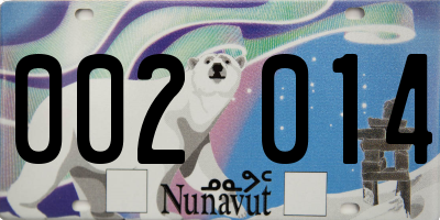 NU license plate 002014