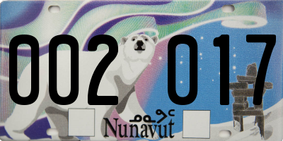 NU license plate 002017