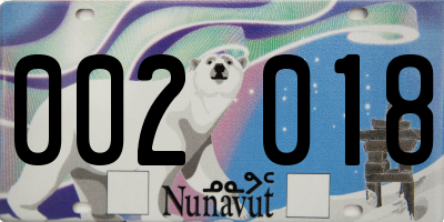 NU license plate 002018