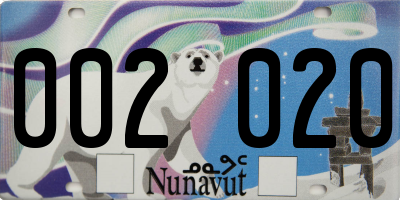 NU license plate 002020