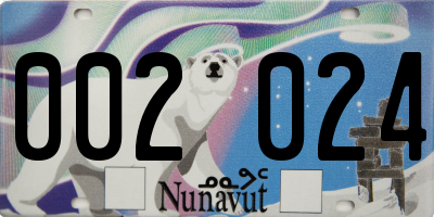 NU license plate 002024