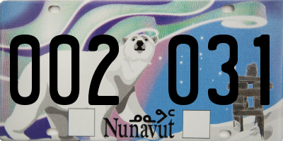 NU license plate 002031