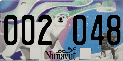 NU license plate 002048