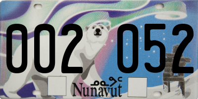 NU license plate 002052