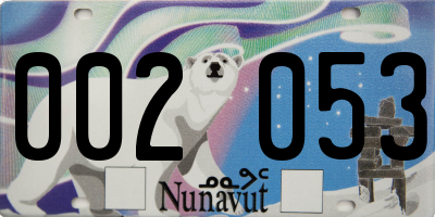 NU license plate 002053