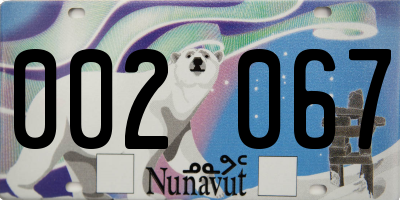 NU license plate 002067