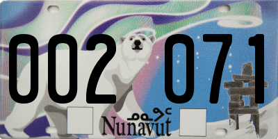 NU license plate 002071