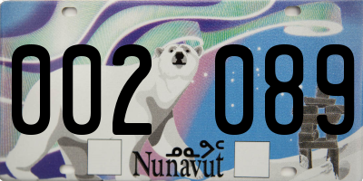 NU license plate 002089