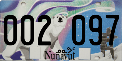 NU license plate 002097