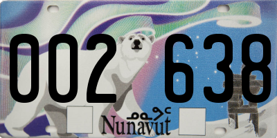NU license plate 002638