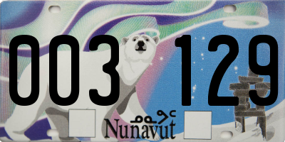 NU license plate 003129