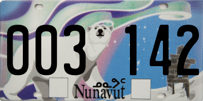 NU license plate 003142