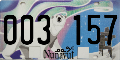 NU license plate 003157