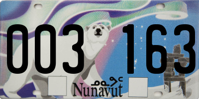 NU license plate 003163