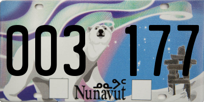 NU license plate 003177