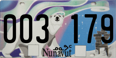 NU license plate 003179