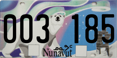 NU license plate 003185