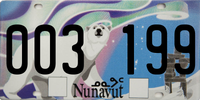 NU license plate 003199