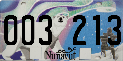 NU license plate 003213