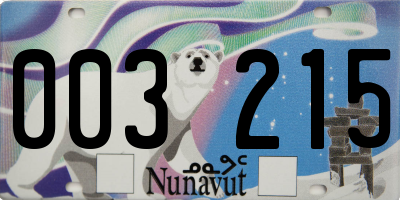 NU license plate 003215