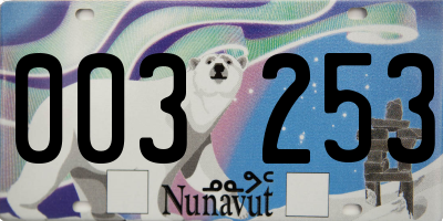 NU license plate 003253