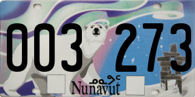 NU license plate 003273