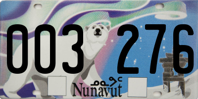 NU license plate 003276