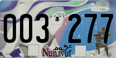 NU license plate 003277