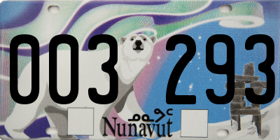 NU license plate 003293